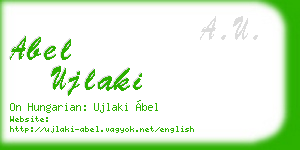 abel ujlaki business card