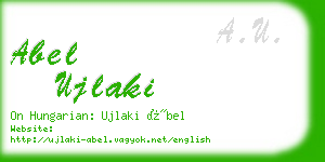 abel ujlaki business card